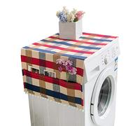 Mengmiao Cubierta Antipolvo del Refrigerador Paño de Cobertura Multifuncional Universal Cubierta Superior de Lavadora Microondas con Bolsillos Laterales 6, 70 * 170 cm