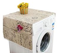 Mengmiao Cubierta Antipolvo del Refrigerador Paño de Cobertura Multifuncional Universal Cubierta Superior de Lavadora Microondas con Bolsillos Laterales 3, 70 * 170 cm