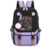 Mengmiao K-Katseye Mochila unisex para niños, mochila escolar impermeable con compartimento para portátil, gran espacio de almacenamiento, estilo coreano, mochila con Sophia Manon Daniela Lara Megan