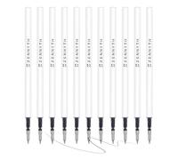 MengRan Recambios de tinta de gel de 4.3 pulgadas para bolígrafos de clic, punta fina de 0.5 mm, tinta de secado rápido, compatible con Pilot G2 (recambios de tinta de gel original, 10 unidades, tinta