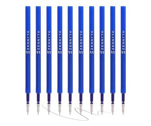 MengRan Recambios de tinta de gel de 4.3 pulgadas para bolígrafos de clic, punta fina de 0.5 mm, tinta de secado rápido, compatible con Pilot G2 (recambios de tinta de gel original, 10 unidades, tinta