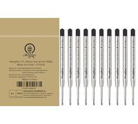 MengRan Recambios de tinta de gel de 9 cm, tinta negra, paquete de 10