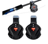 Mengshen 2 PCS Alarma Indicador de picada de Pesca, Alerta Electrónica con Sonido y Luz Volumen Sensibilidad Ajustable Clip para Día Noche al Aire Libre
