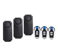 Mengshen 3 Pack Alarma Bicicleta Antirrobo Sensor de Seguridad para Motocicleta Scooter Remolque Bicicleta Puerta Ventana Coche Scooter Eléctrico IP65 Impermeable 113dB Fuerte