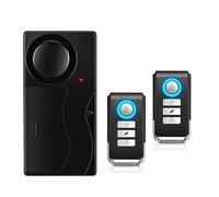 Mengshen Alarma Antirrobo para Bicicleta Alarma Seguridad Vibración Sensor Movimiento Sistema Alarma Seguridad para E-Bike Bicicleta Puerta Ventana Coche 110dB Loud (2 Mando a Distancia Incluido)