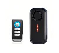 Mengshen Alarma Antirrobo Vibración con Mando Distancia 113dB Alarma Ruidosa Bicicleta 7 Niveles Sensibilidad 3 Tonos Llamada Alerta Inalámbrica Seguridad Bicicleta Motocicleta Coche e-Bike