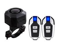 Mengshen Alarma de Bicicleta Recargable con 2 de Actualización de Control Remoto 110dB Loud Impermeable Antirrobo Vibración Alarma para Ebike Motocicleta Scooter Coche Incluye Cable Carga