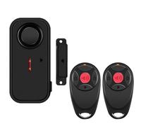 Mengshen Alarma de puerta cuando se abre con 2 alarmas remotas con sensor de ventana para seguridad del hogar, sistema de alarma antirrobo para apartamento, garaje, piscina
