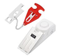 Mengshen Alarma portátil para puerta con cerradura de puerta, sirena de 120 dB, doble seguridad para seguridad adicional de privacidad para el hogar, hotel, viajes