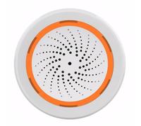 Mengshen Alarma WiFi Inteligente Sirena de Alerta Fuerte de 100 dB con luz estroboscópica para Seguridad en el hogar y Control Remoto de la aplicación Funciona con Tuya/Smart Life/Alexa/Google Home