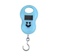 Mengshen Bascula Equipaje Digital, Escala de Peso electrónica Protable Steelyard 110lb / 50kg para Home Farm Factory Hunting Outdoor con función de Tara Azul