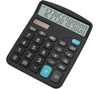 Mengshen Calculadora de Oficina Dual Power Pantalla de 12 dígitos Batería Solar Calculadora financiera dedicada Función estándar Grande Calculadora Comercial de Escritorio Máquina de cálculo
