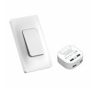 Mengshen Kit de Interruptor de luz Inalámbrico con Alimentación propia Luz Remota Sin Cableado Sin pilas Interruptores de pared Inalámbricos para la Iluminación del hogar