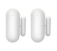 Mengshen Paquete de 2 sensores WiFi para puerta y ventana, sensor de contacto inteligente con aplicación de alerta de puerta, detector de apertura de ventana con alertas de notificación, compatible