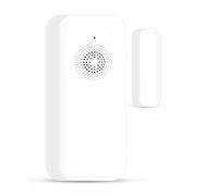 Mengshen Sensor de alarma WiFi para puerta y ventana Tuya/Smart Life, monitor de puerta, detector de apertura, ventana y puerta, alarma abierta para seguridad del hogar, compatible con Alexa Google