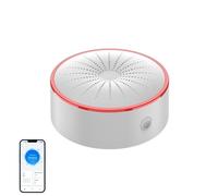 Mengshen Sirena Estroboscópica Inalámbrica con Alarma Sonido y Luz Sistema Seguridad Hogar 85dB Luz Estroboscópica con Control App para Seguridad y Automatización