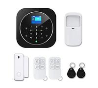 Mengshen Sistema De Seguridad para El Hogar Inteligente Control De Aplicaciones WiFi Inalámbrico gsm 2G Alarma Antirrobo con Sensor De Movimiento De Puerta para Oficina En Casa