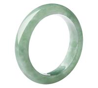 Mengsiy Anillo de Jade Verde Natural for Mujeres Anillo de Esmeralda Piedra Natural Jade Jadeite jewe Joyas nickles Mujeres (Color : Diameter, Size : 21mm)