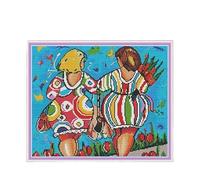 Mengsiy Patrones de Nalgas gordas contadas Punto de Cruz Hecha a Mano Puntada 1 1ct 14ct Kits de Punto de Cruz Impreso Bordado for la Costura (Cross Stitch Fabric CT Number : 14CT Picture Printed)