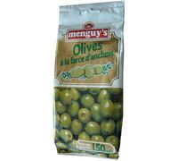 Menguy's - Aceitunas rellenas de anchoa (3 unidades, 150 g)