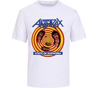 MENGWANJIA Camiseta Anthrax State of Euphoria Graphic unisex casual para hombre, blanco, L
