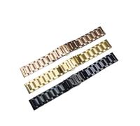 MENGXIU Banda de reloj Banda de acero inoxidable Reloj de reloj Correa de pulsera de metal 14mm 16mm 18mm 19mm 20mm 21mm 22mm 23mm 24mm 26mm 2 8mm Ancho de tamaño(Rose gold,18mm)