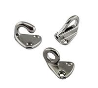 MENGXIU MENGKE 5pcs 316 Gancho de Gancho de Gancho de Gancho de Acero Inoxidable Gancho de Ojo de Ojo de Ojo de Gancho Marino Hardware for Gancho(42.5mm)