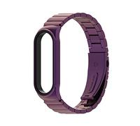 MENGXIU MENGKE Ajuste adecuado for Xiaomi MI BAND 6/5 STRUP MI 3 4 WATCHANDS MUJER UNIVERSAL METAL BAMBOO JUNTA 304 BANDS DE RELOJ DE ACERO INOXIDABLE(17)