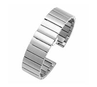 MENGXIU MENGKE Banda de reloj de acero inoxidable Plata 16mm 18 mm 20 mm 22 mm Metal reloj Correa de banda Relojes de pulsera Pulsera(Silver,20mm)