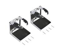 MENGXIU MENGKE Conjunto de 2 Accesorios for Botes Soporte de Bebida de la Taza Plegable de Acero Inoxidable Marina Compatible with el camión de yate marítimo RV