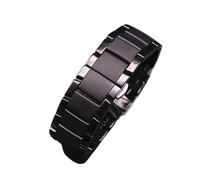 MENGXIU MENGKE Correa De Acero Inoxidable De Cerámica De 22mm Y 24mm Compatible Con Reloj Armani Modelo AR1452 AR1451, Correa De Reloj Negra Mate, Accesorios De Pulsera(Matte black,24mmfor AR1451)