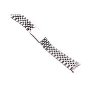 MENGXIU MENGKE Correa De Reloj De Lujo 13/17/18/19/20/21/22mm Pulsera De Metal Con Extremo Curvo Compatible Con Rolex DATEJUST Correa De Acero Inoxidable Accesorios For Relojes(Silver,17mm)