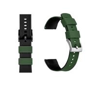 MENGXIU MENGKE Correa De Reloj De Silicona De 20mm Y 22mm, Correa De Goma De Liberación Rápida For Relojes For Hombres Y Mujeres, Correa De Reloj De Repuesto Resistente Al Agua(Green Black 1,20mm)