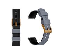 MENGXIU MENGKE Correa De Reloj De Silicona De 20mm Y 22mm, Correa De Goma De Liberación Rápida For Relojes For Hombres Y Mujeres, Correa De Reloj De Repuesto Resistente Al Agua(Grey Black 3,20mm)