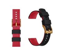 MENGXIU MENGKE Correa De Reloj De Silicona De 20mm Y 22mm, Correa De Goma De Liberación Rápida For Relojes For Hombres Y Mujeres, Correa De Reloj De Repuesto Resistente Al Agua(Black Red 3,22mm)