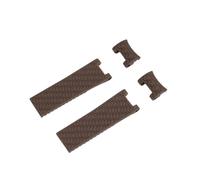 MENGXIU MENGKE Correa De Silicona For Reloj De 22 Mm X 20 Mm Compatible Con Correas De Caucho Ulysse Nardin DIVER MARINE(Brown)
