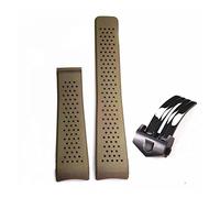 MENGXIU MENGKE Hombres sumergibles de silicona de 22 mm de 24 mm. Etiqueta heuer carrera Banda con cierre Perforado Correa Correa deportiva Pulsera Cinturón(Blue Pink,22mm)