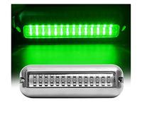 MENGXIU MENGKE Nuevo 27/42 LED Luz de Pesca submarina 12V BarcoTransom Night Light Water Paisaje Iluminación Ajuste for Barco Accesorios de yate Marina(42 LED Green)