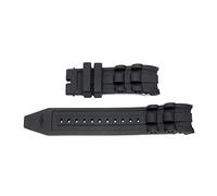 MENGXIU MENGKE Reloj de goma de silicona de 26 mm Banda de lujo negro Muñequera de los hombres Reloj Pulsera Correa de reemplazo Sin hebilla Ajuste for/Invicta/Pro/Diver