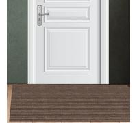 MENGXUAN Alfombra de Entrada Interior 80 x 100 cm para Una Entrada Limpia Felpudo Easy Antideslizante de Goma para Recibidor Pasillo, Cocina, Dormitorio, marrón