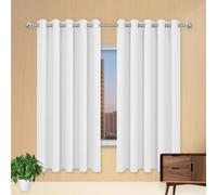 MENGXUAN Cortinas de Dormitorio Comedor 170 x 310 cm Cortinas Aislantes Frio y Calor Habitacion Matrimonio para Salon Curtains, Blanco
