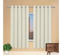 MENGXUAN Cortinas de Dormitorio Comedor 230 x 120 cm Cortinas Aislantes Frio y Calor Habitacion Matrimonio para Salon Curtains, Beige
