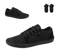 MENGYSM Men's Minimalist Wide Barefoot Sneakers,Zero Drop Sole Lace Up Running Sneakers,Low Top Fashion Casual Walking Shoes