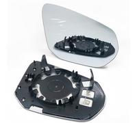 MengZJ Cristal de Espejo para Audi Q2 Q3 Retrovisor Lateral de Puerta Izquierdo Derecho TéRmico con Placa Trasera 2016-2023,Right