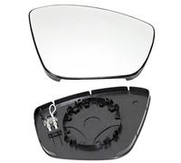 MengZJ Cristal de Espejo para Opel Corsa F 2019-2023 Retrovisor Lateral de Puerta Izquierdo Derecho TéRmico con Placa Trasera,Left