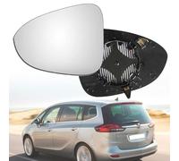 MengZJ Cristal de Espejo para Opel Zafira A B C 1999-2014 Retrovisor Lateral de Puerta Izquierdo Derecho TéRmico con Placa Trasera,right-2011-2019