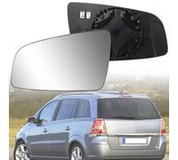 MengZJ Cristal de Espejo para Opel Zafira A B C 1999-2014 Retrovisor Lateral de Puerta Izquierdo Derecho TéRmico con Placa Trasera,right-2005-2008