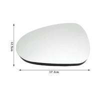 MengZJ Cristal de Espejo para Seat Exeo Leon Ibiza V Retrovisor Lateral de Puerta Izquierdo Derecho TéRmico con Placa Trasera 2008-2017,Right