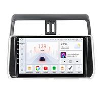 MengZJ Estéreo para Coche Android con Pantalla táctil de 9 Pulgadas para Toyota Land Cruiser Prado 150 2017-2018 Plug and Play Doble DIN navegación GPS Control Multimedia en el Volante,T9