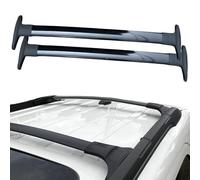 MengZJ para Ford Ecosport Barras de Techo, Rieles Portaequipajes para 2013-2021, Fit Coches con Rieles Aleación de Aluminio Capacidad de Carga de 180kg, con Herramientas de Instalación,2-Black
